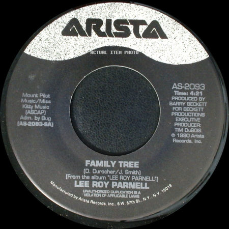 Lee Roy Parnell - Red Hot / Family Tree side B