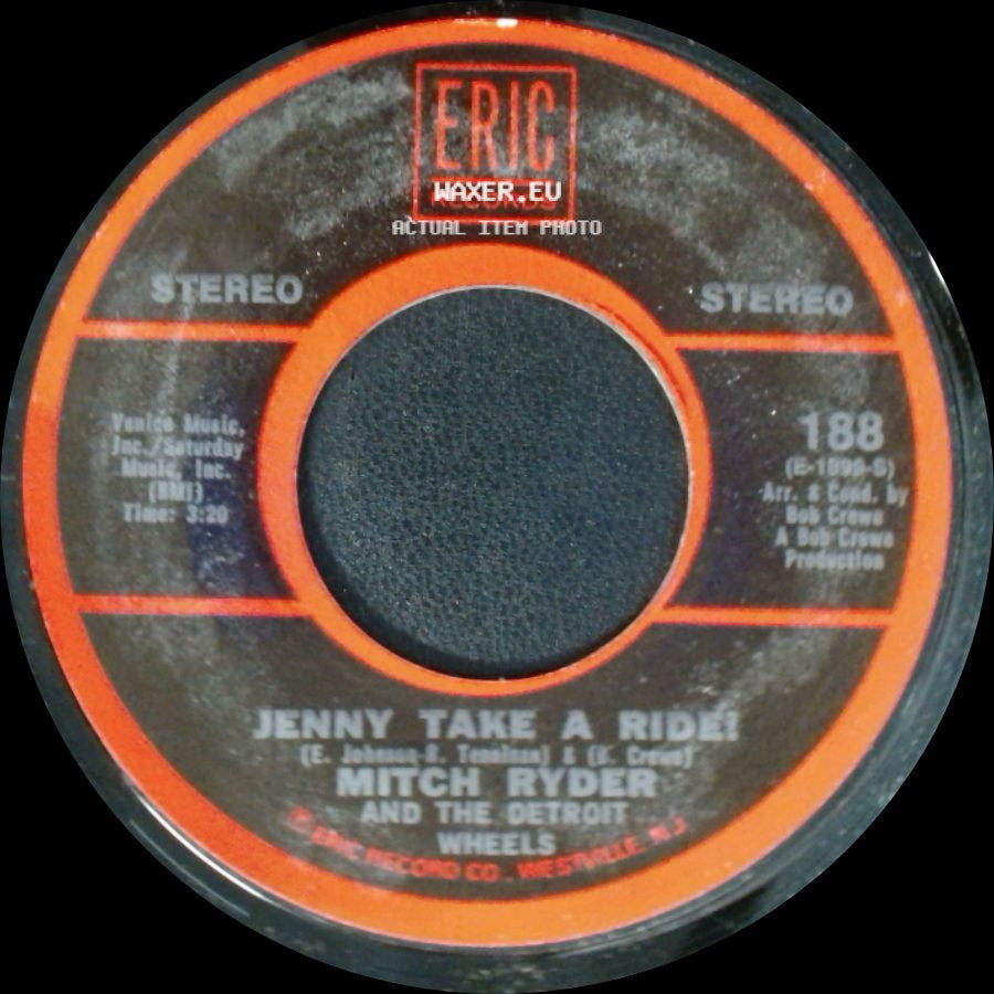 Mitch Ryder And The Detroit Wheels - Little Latin Lupe Lu / Jenny Take A Ride! side B