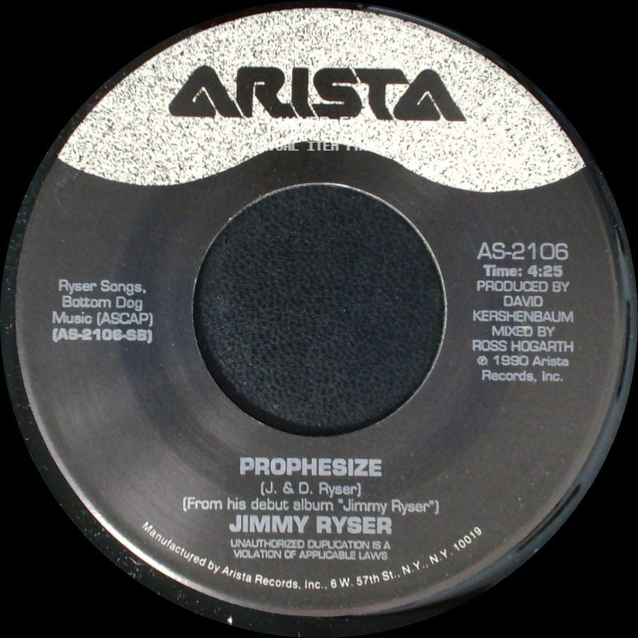 Jimmy Ryser - Rain Came / Prophesize side B