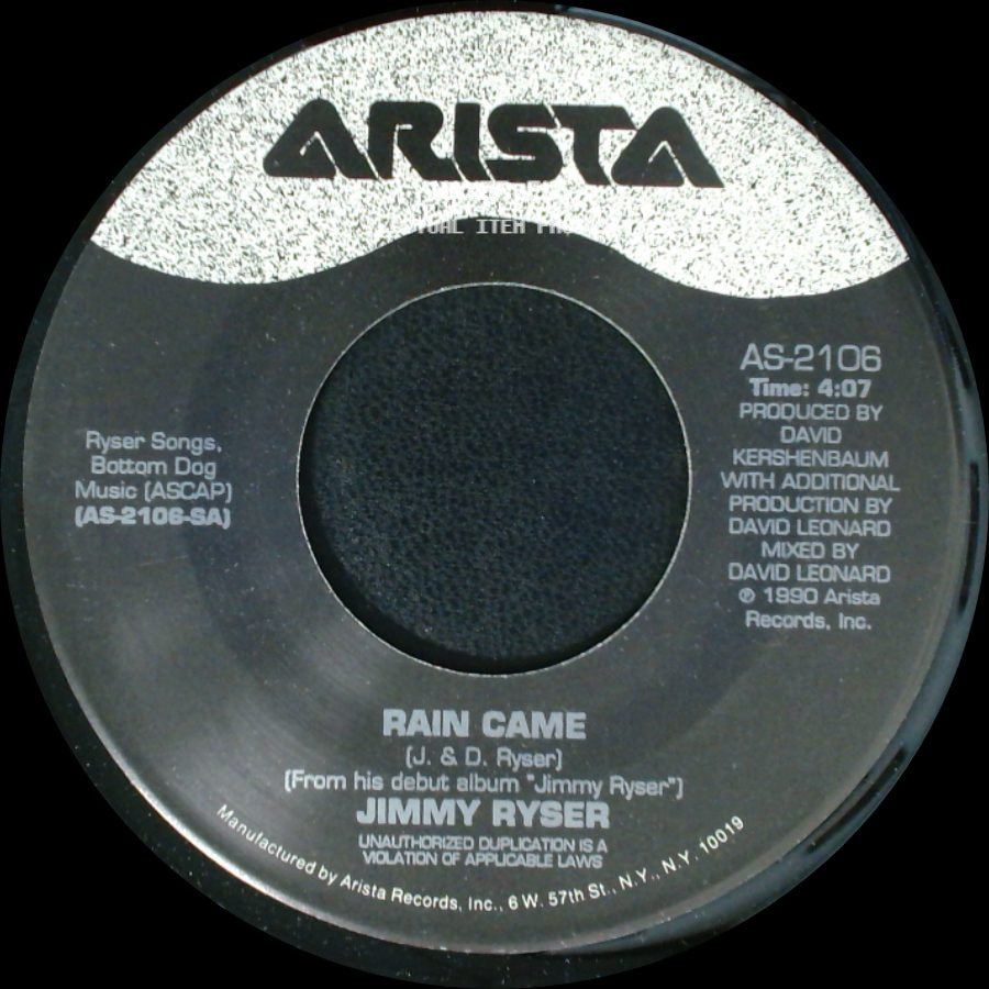 Jimmy Ryser - Rain Came / Prophesize side A