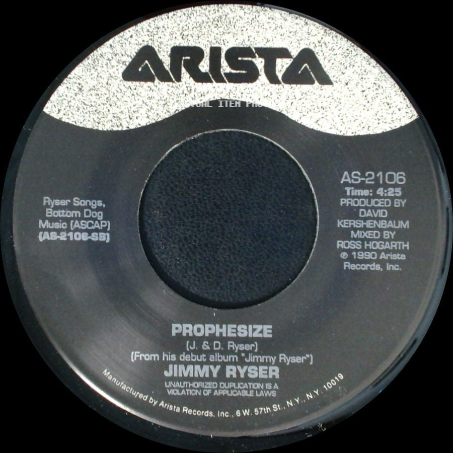 Jimmy Ryser - Rain Came / Prophesize side B