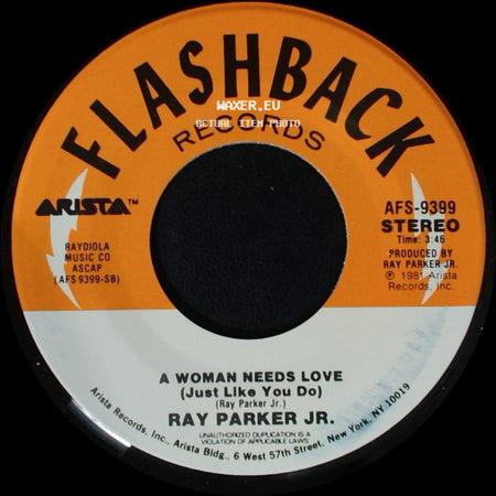 Ray Parker Jr. - A Woman Needs Love (Just Like You Do) / I Still Can't Get Over Loving You side A
