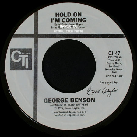 George Benson - Hold On I'm Coming / Hold On I'm Coming side A