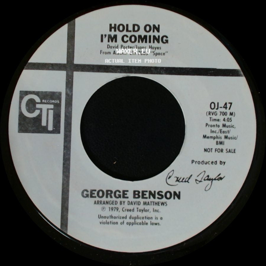 George Benson - Hold On I'm Coming / Hold On I'm Coming side A