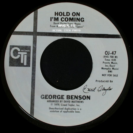 George Benson - Hold On I'm Coming / Hold On I'm Coming side A