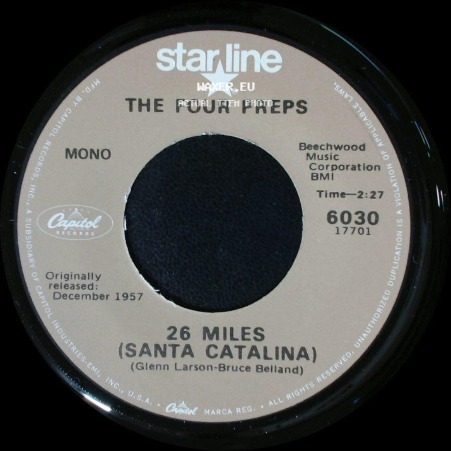 The Four Preps - 26 Miles (Santa Catalina) / Big Man side A