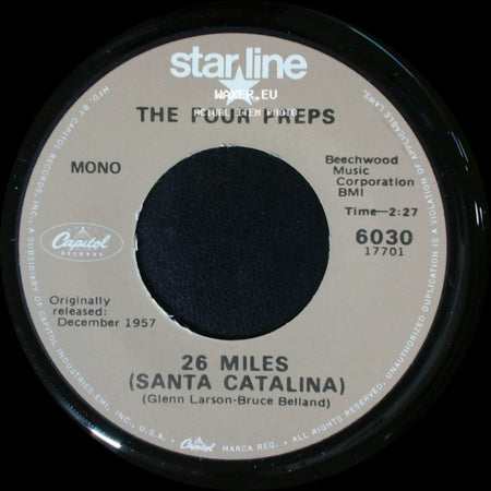 The Four Preps - 26 Miles (Santa Catalina) / Big Man side A