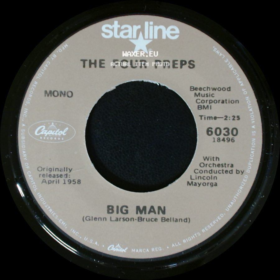 The Four Preps - 26 Miles (Santa Catalina) / Big Man side B