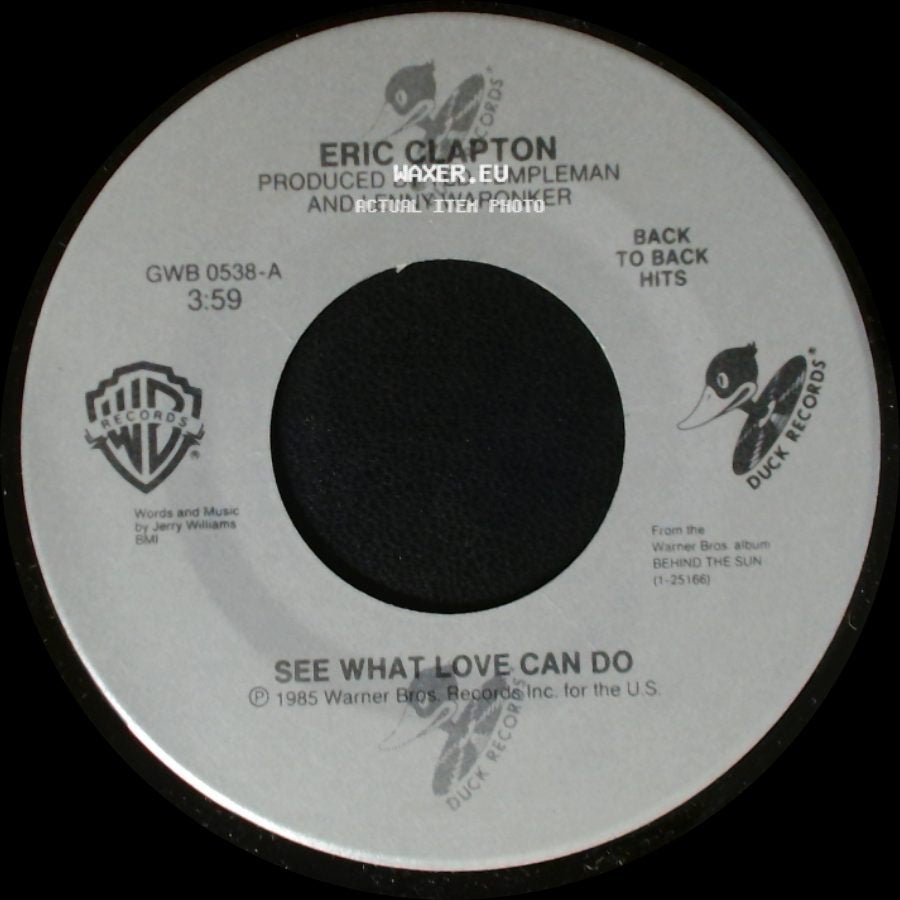 Eric Clapton - Forever Man / See What Love Can Do side B