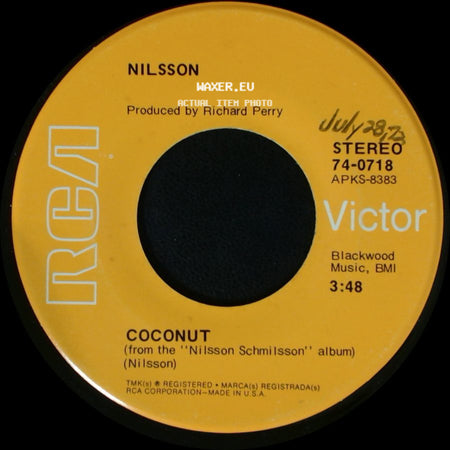 Nilsson - Coconut (From The "Nilsson Schmilsson" Album) / Down side A