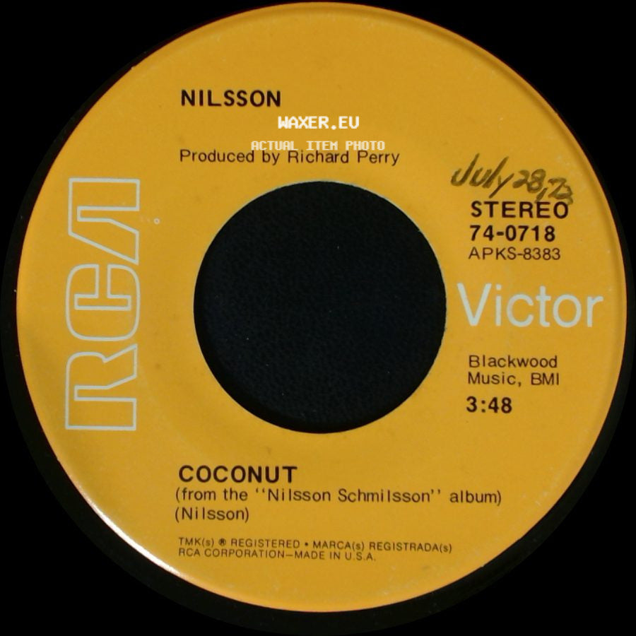 Nilsson - Coconut (From The "Nilsson Schmilsson" Album) / Down side A