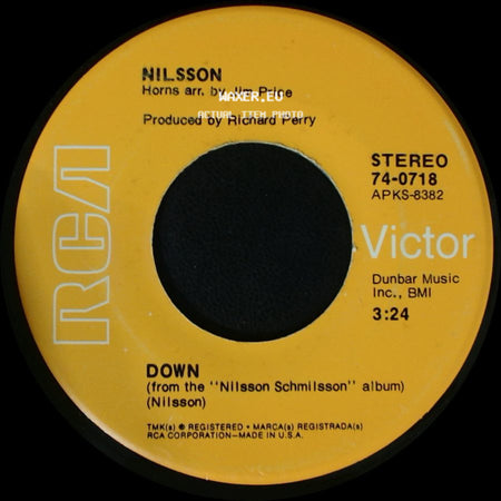 Nilsson - Coconut (From The "Nilsson Schmilsson" Album) / Down side B