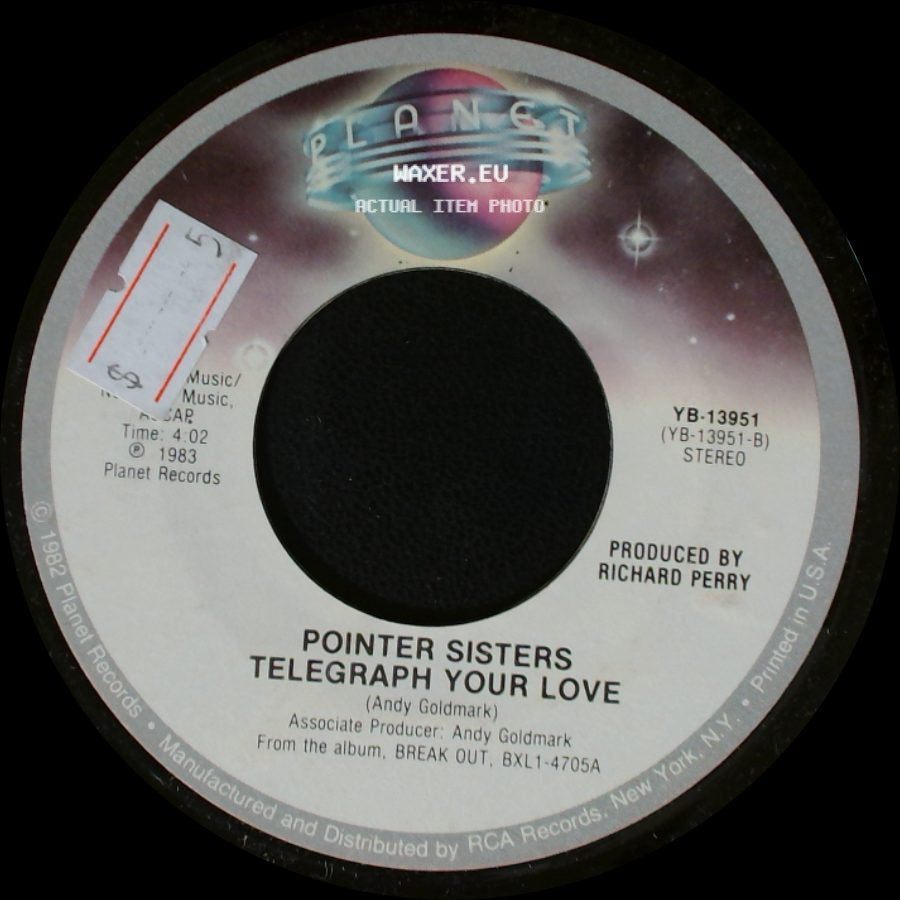 Pointer Sisters - Neutron Dance / Telegraph Your Love side B