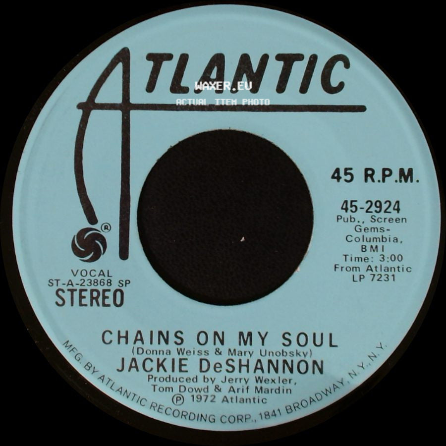 Jackie Deshannon - Chains On My Soul / Chains On My Soul side A