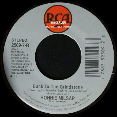 Ronnie Milsap - Back To The Grindstone / Are You Lovin' Me Like I'm Lovin' You side A