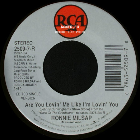 Ronnie Milsap - Back To The Grindstone / Are You Lovin' Me Like I'm Lovin' You side B