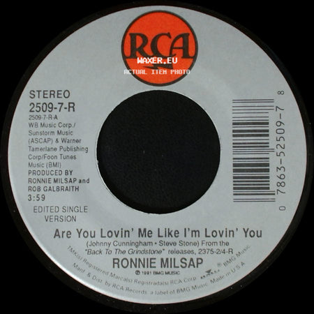 Ronnie Milsap - Are You Lovin' Me Like I'm Lovin' You / Back To The Grindstone side A