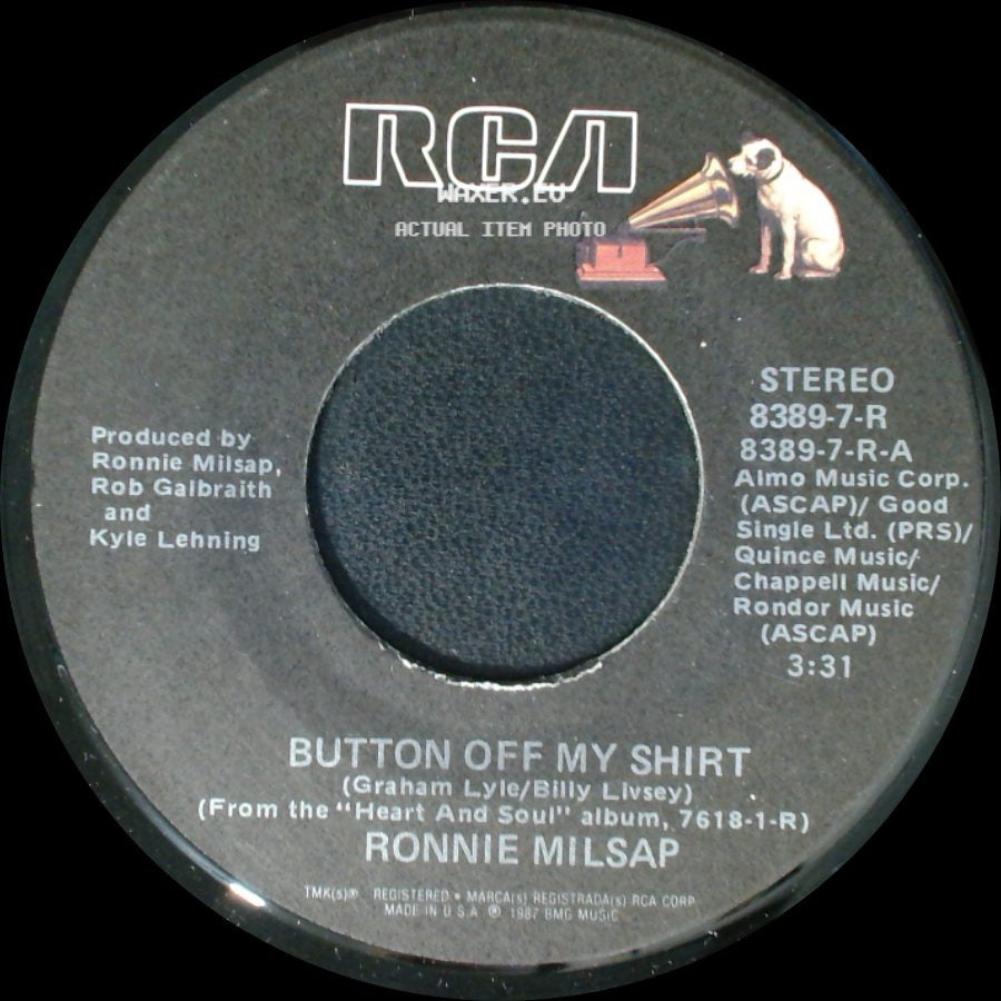 Ronnie Milsap - Button Off My Shirt / One Night side A