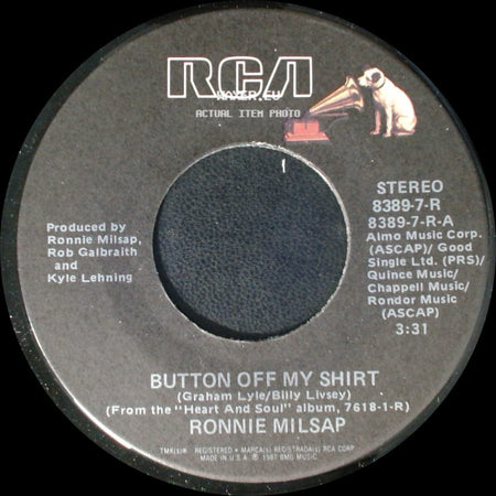 Ronnie Milsap - Button Off My Shirt / One Night side A