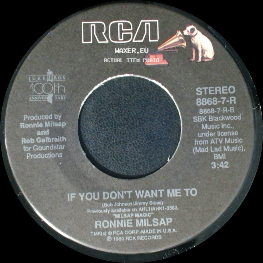 Ronnie Milsap - Houston Solution / If You Don't Want Me To side B