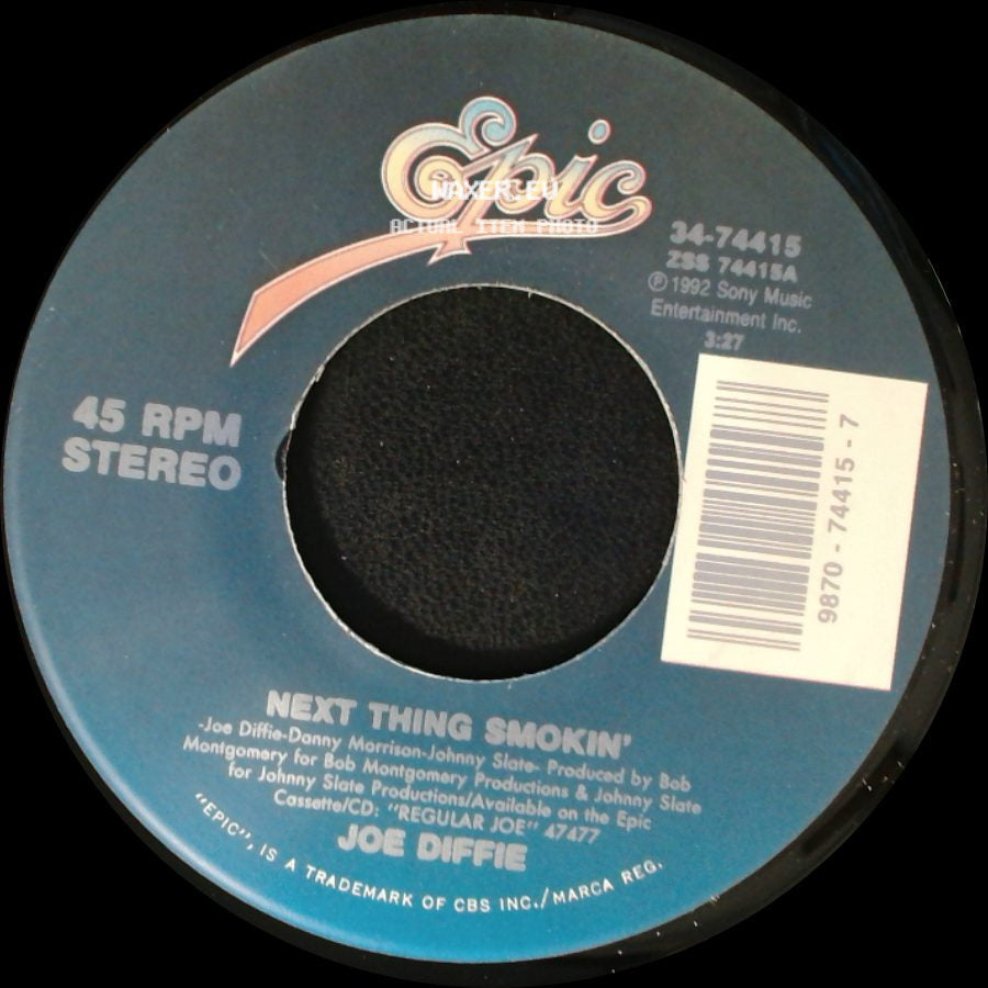 Joe Diffie - I Just Don't Know / Next Thing Smokin' side B