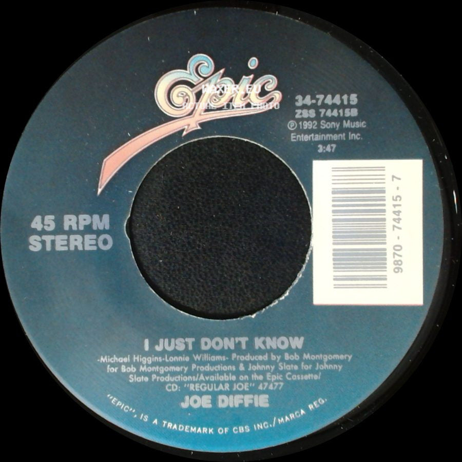 Joe Diffie - I Just Don't Know / Next Thing Smokin' side A
