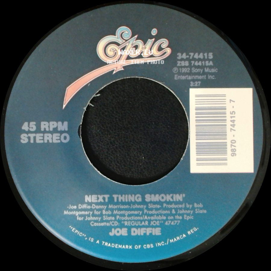 Joe Diffie - I Just Don't Know / Next Thing Smokin' side B