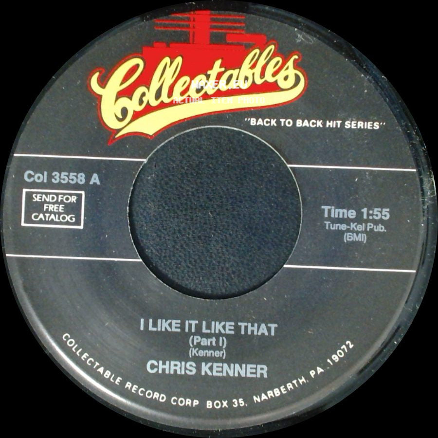 Chris Kenner / Dee Clark - I Like It Like That (Part I) / You're Looking Good side A