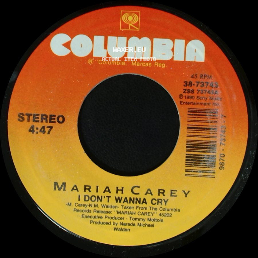 Mariah Carey - You Need Me / I Don't Wanna Cry side B