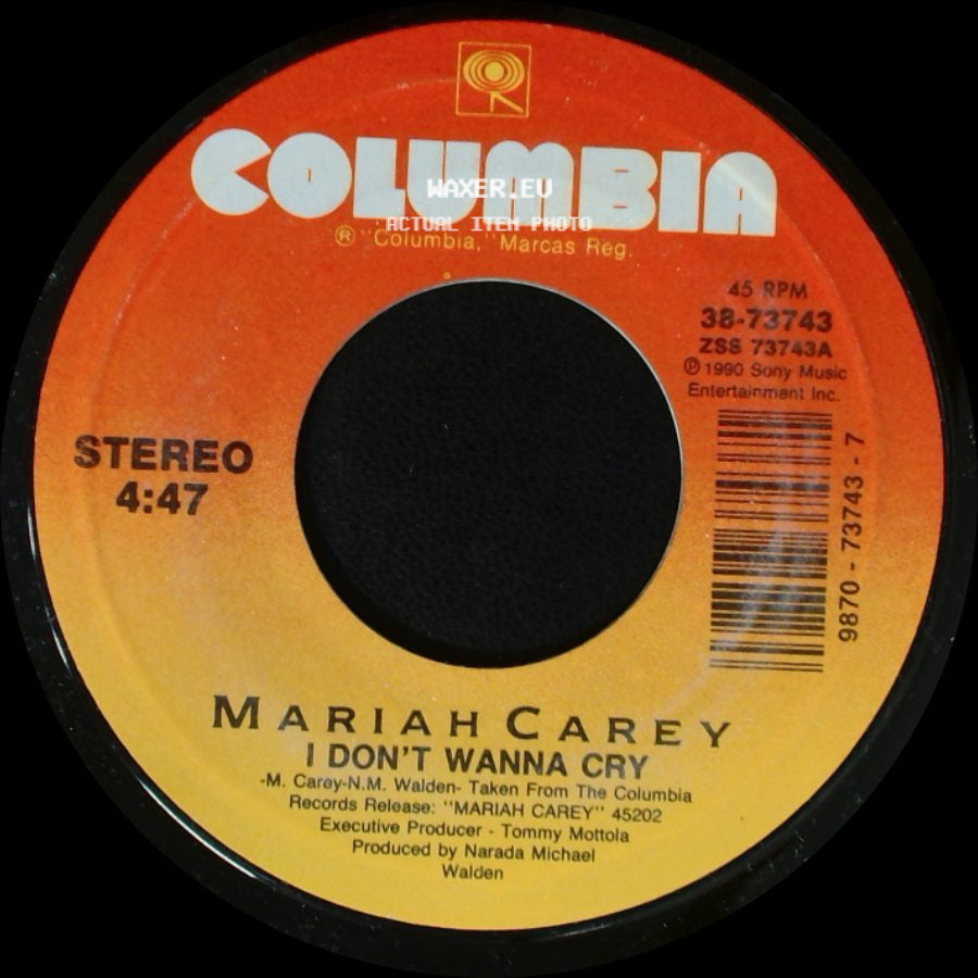 Mariah Carey - You Need Me / I Don't Wanna Cry side B