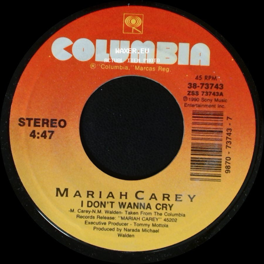 Mariah Carey - You Need Me / I Don't Wanna Cry side B