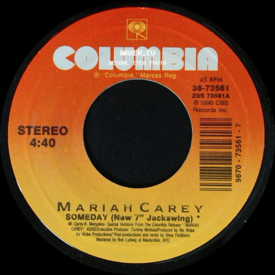 Mariah Carey - Alone In Love / Someday (New 7" Jackswing) side B