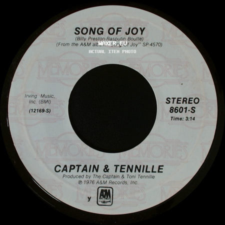 Captain & Tennille - Song Of Joy / Unknown Title B side A