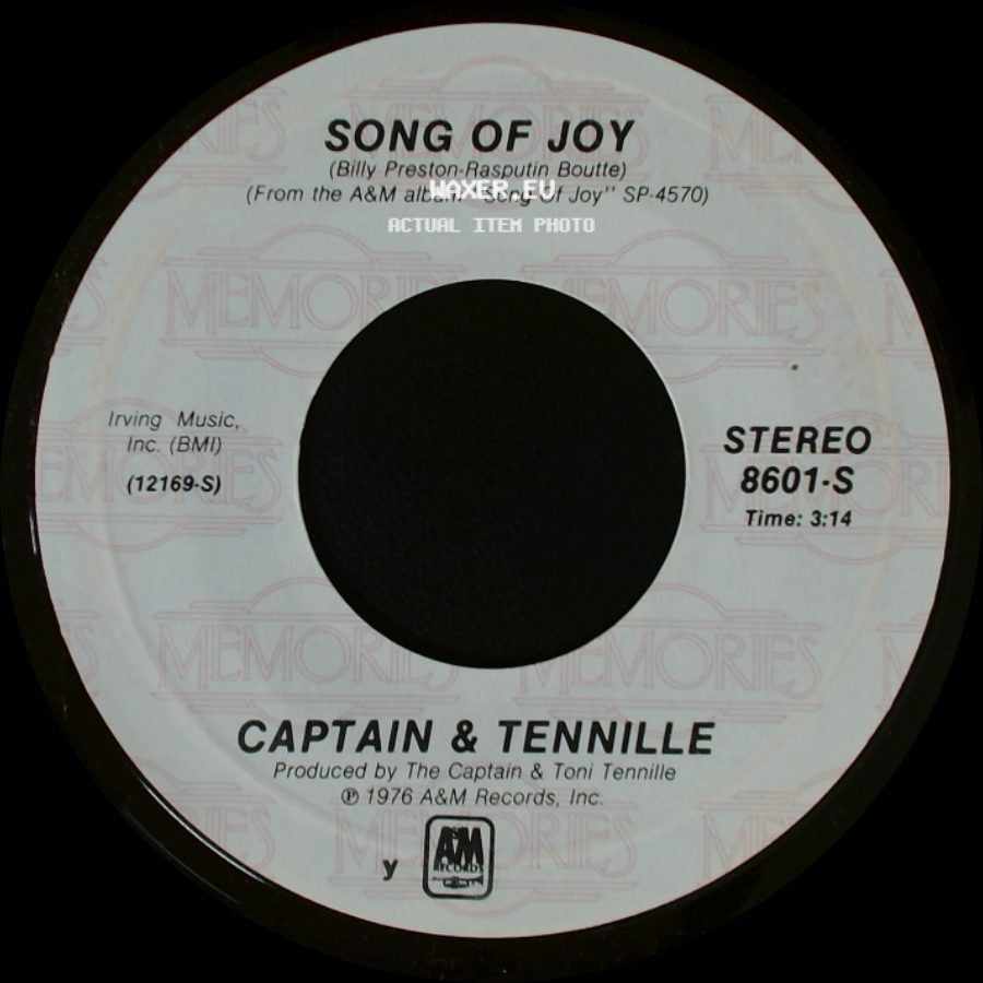 Captain & Tennille - Song Of Joy / Unknown Title B side A
