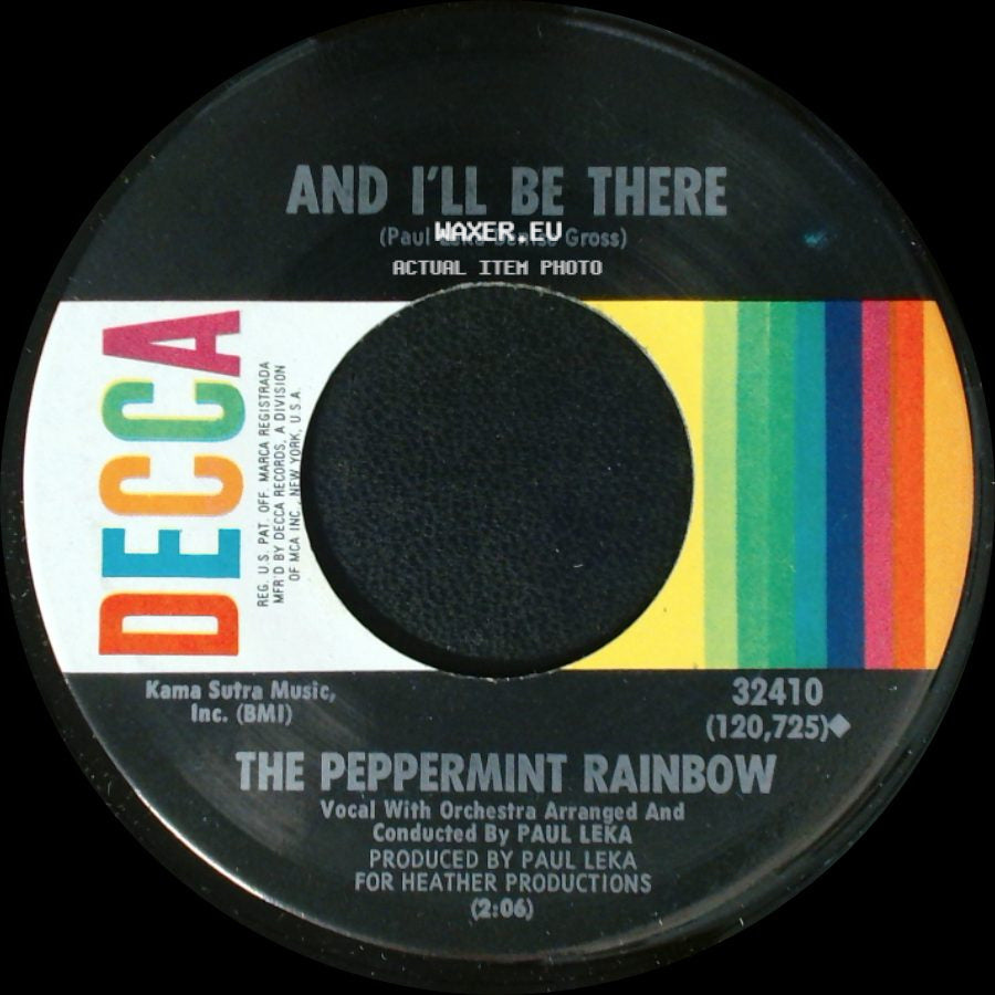 The Peppermint Rainbow - Will You Be Staying After Sunday / And I'll Be There side B