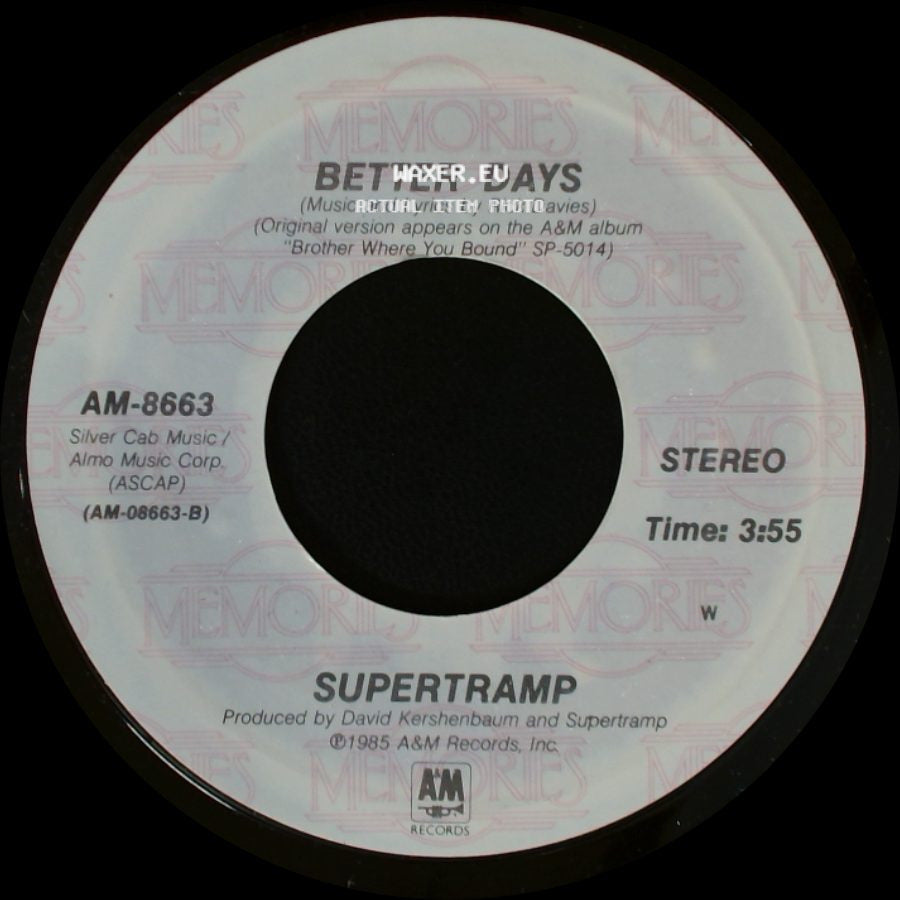 Supertramp - Better Days / Cannonball side A