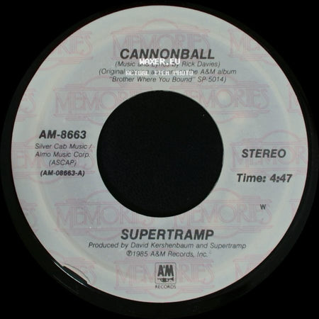 Supertramp - Better Days / Cannonball side B