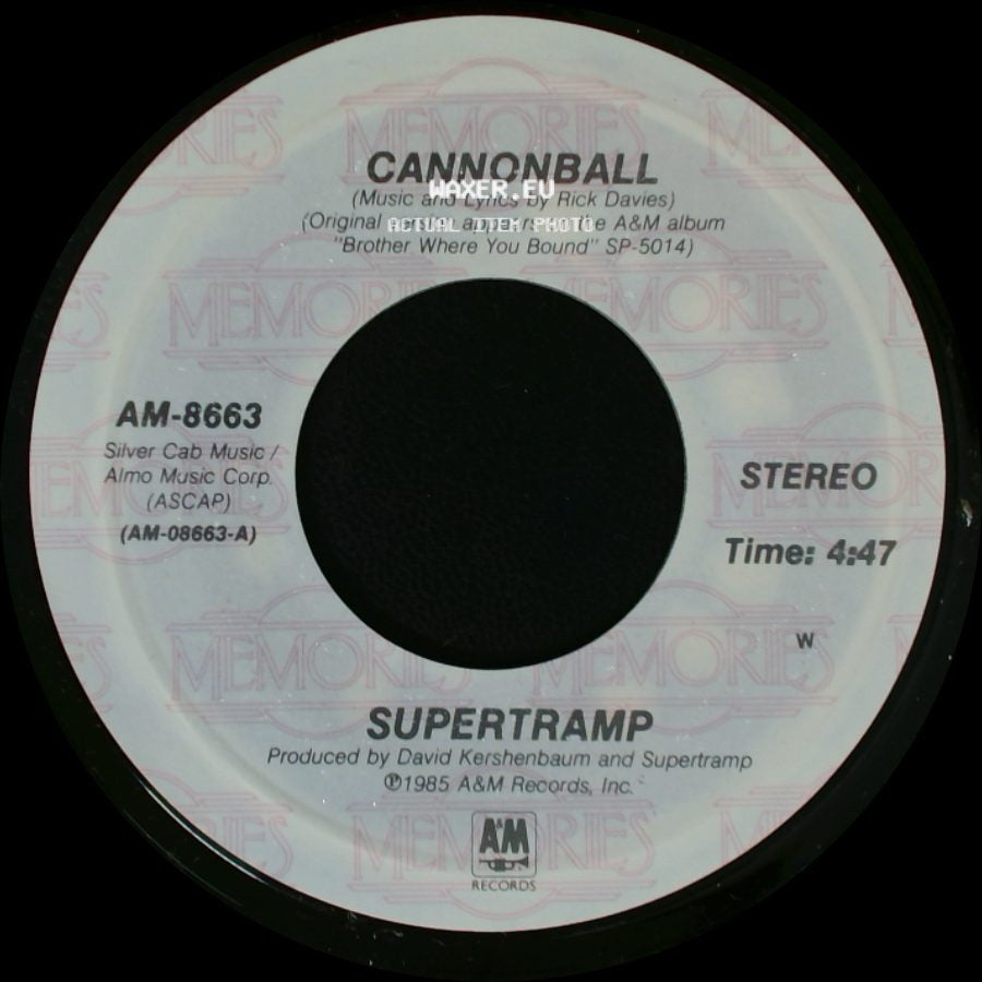 Supertramp - Cannonball / Better Days side A