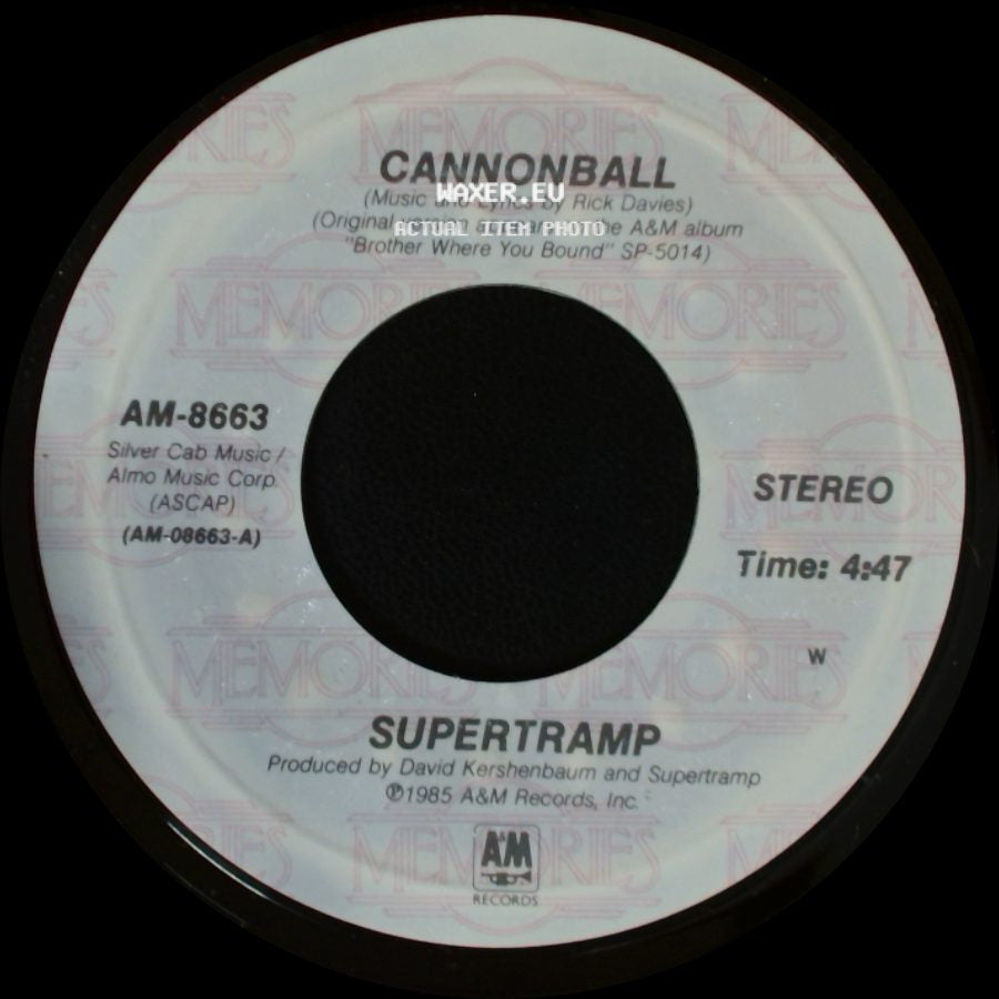 Supertramp - Cannonball / Better Days side A