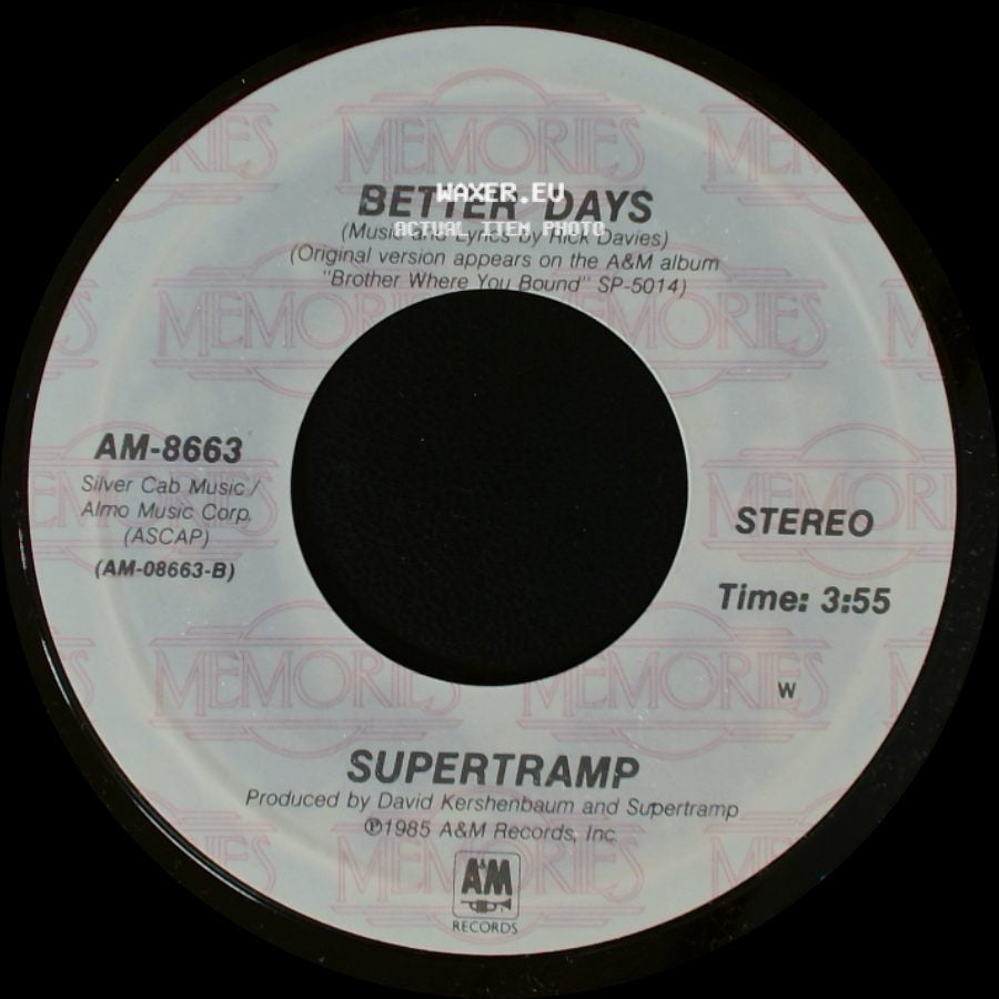 Supertramp - Better Days / Cannonball side A