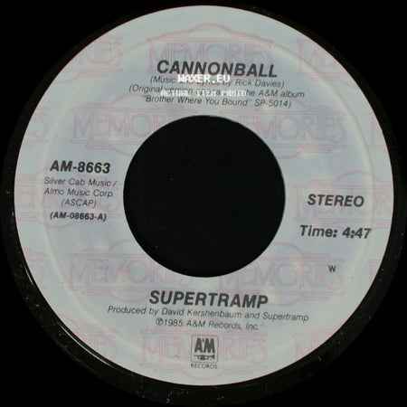 Supertramp - Better Days / Cannonball side B