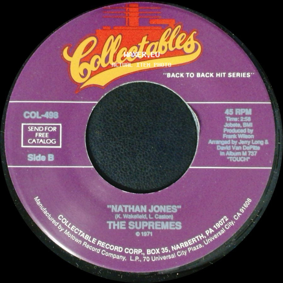 The Supremes - Up The Ladder To The Roof / Nathan Jones side B