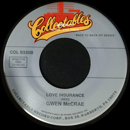 Gwen Mccrae - Love Insurance / Rockin' Chair side A