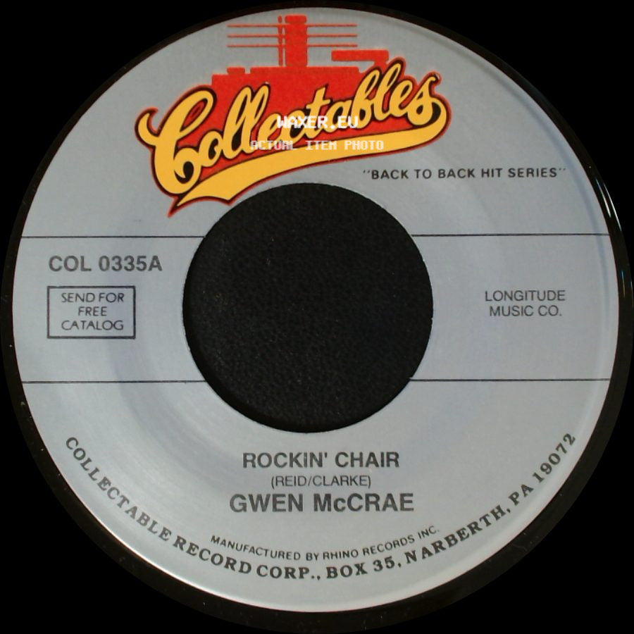 Gwen Mccrae - Love Insurance / Rockin' Chair side B