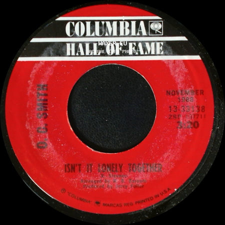 O. C. Smith - Little Green Apples / Isn't It Lonely Together side B
