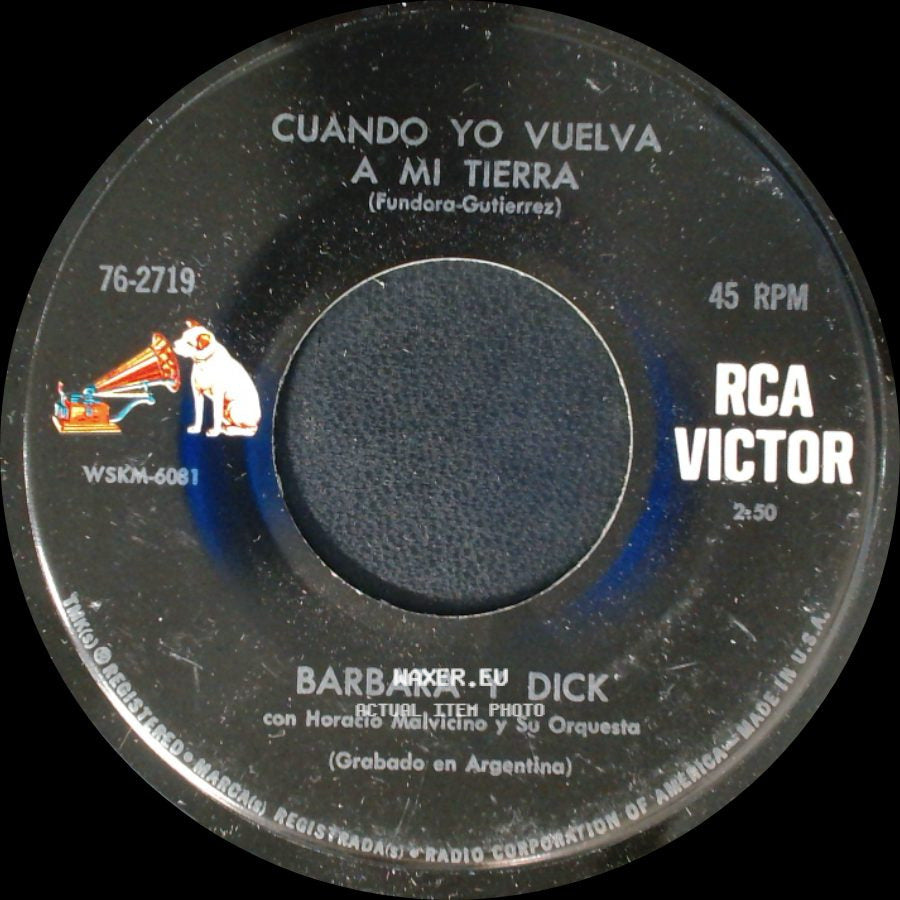 Barbara Y Dick - Cuando Yo Vuelva A Mi Tierra / Hombre Blanco side A