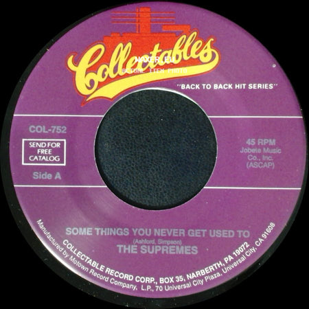 The Supremes - Some Things You Never Get Used To / Run Run Run side A