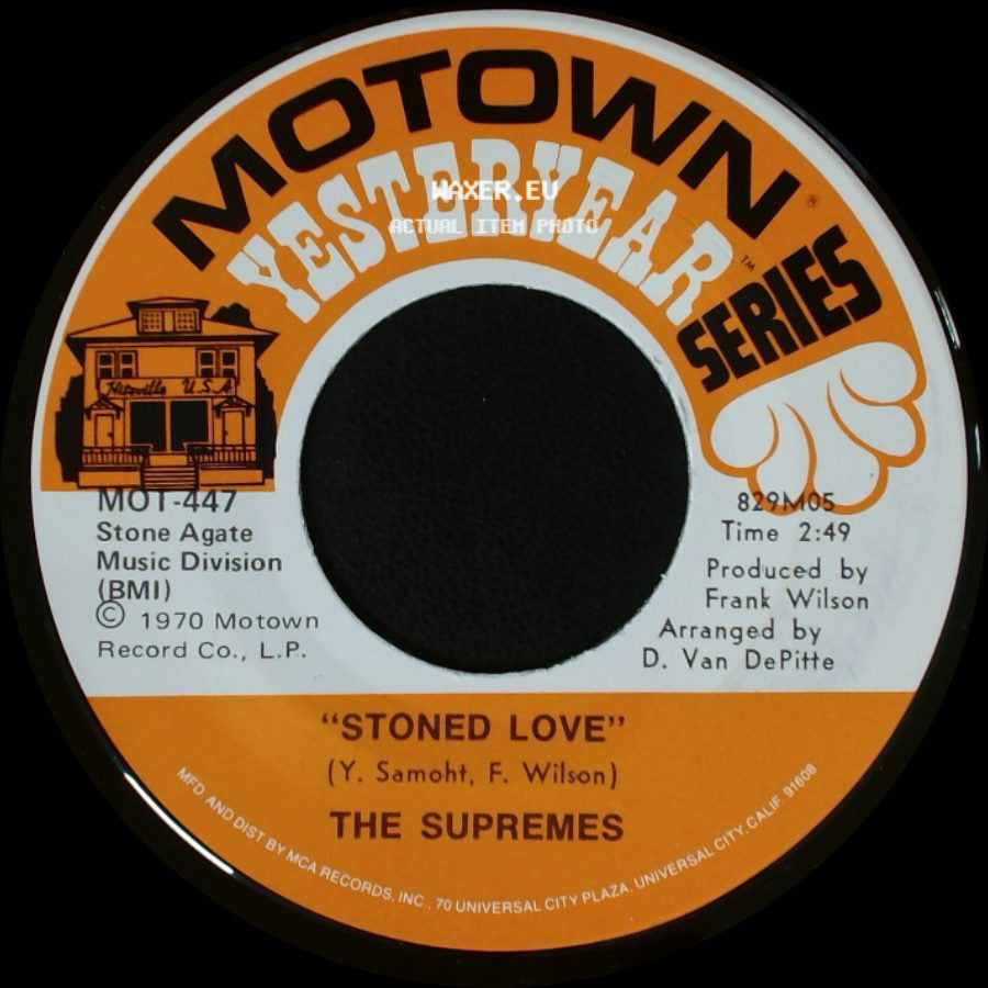 The Supremes - 'everybody's Got The Right To Love' / Stoned Love side B