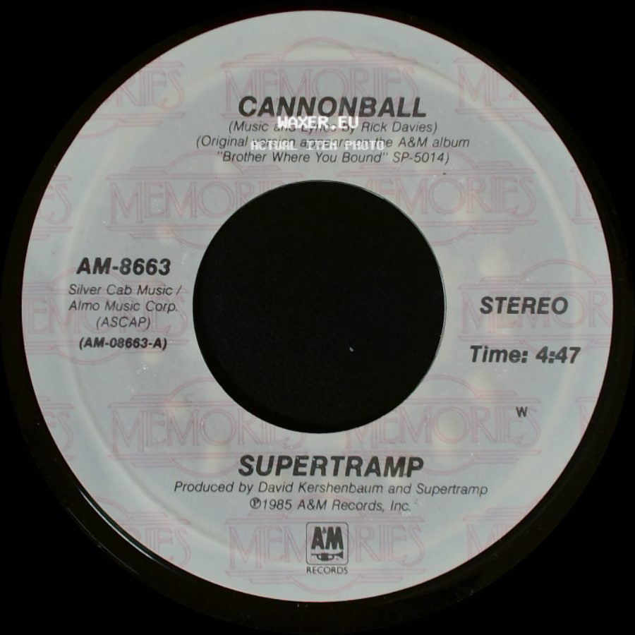 Supertramp - Cannonball / Better Days side A
