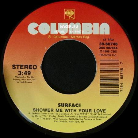 Surface - Shower Me With Your Love / Shower Me With Your Love (Instrumental) side A